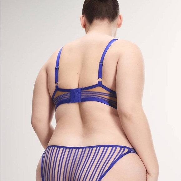 Savage X Fenty Strappy Hour Striped Bralette 3X - Picture 7 of 7